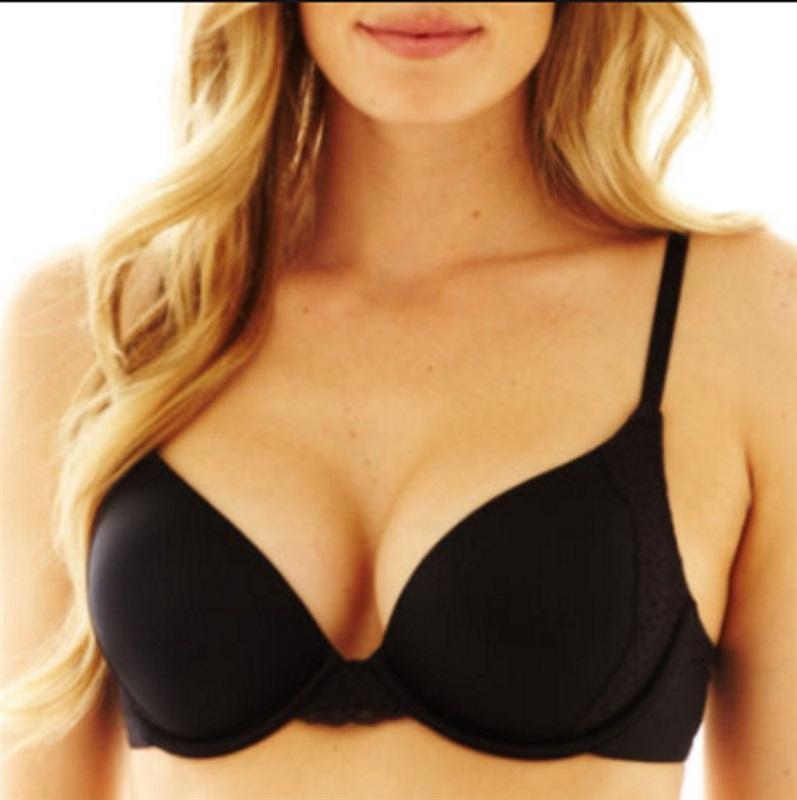 NWPT Maidenform 38B Natural Boost Bra 9428 Black 125094
