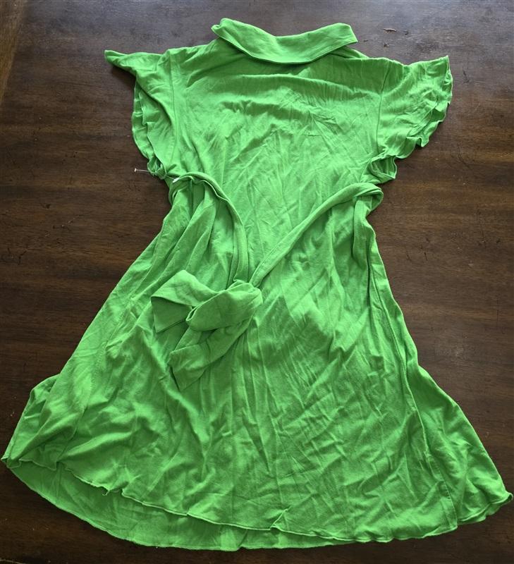 NWOT Anthropologie Aziz S Pleat Front Coquette Collar Tie Back Tunic 125196