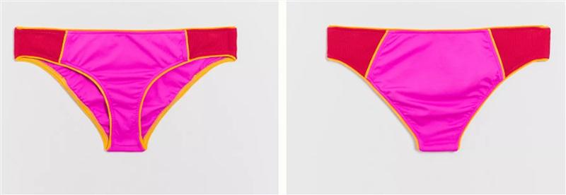 NWOT L*Space S Sandy Swim Bottom Bikini Pink Orange Red 125263