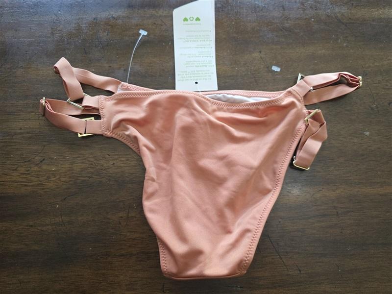 NWOT Hot As Hell HAH XS Peach Double Strap Bikini Bottom 125343