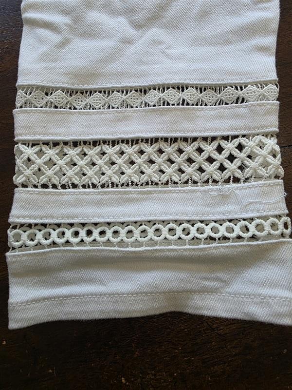 NWTD Liverpool 0/25 Sadie CROP STRAIGHT WHITE 125348