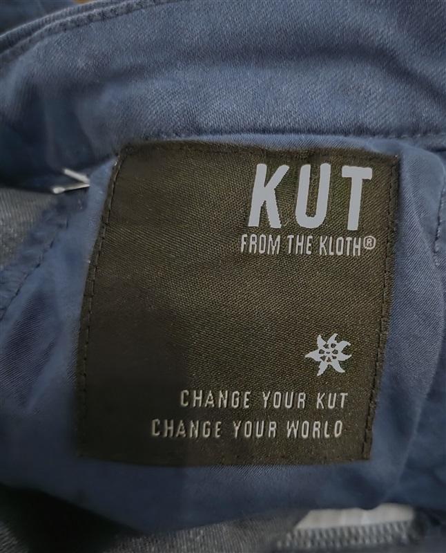 PO KUT From Kloth 4 Navy Blue Trouser Shorts Mid Rise Stretch Casual 125492