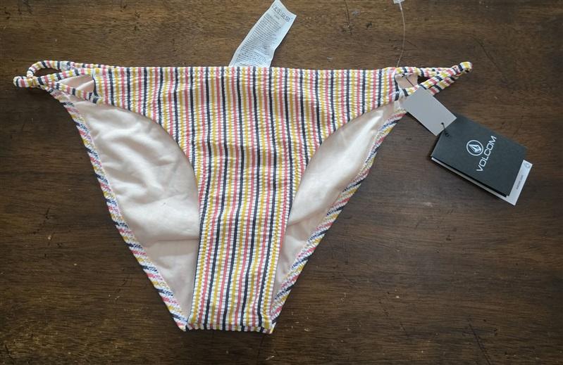NWT Volcom S E'ry Minute Stripe Hipster BIKINI BOTTOM 125554