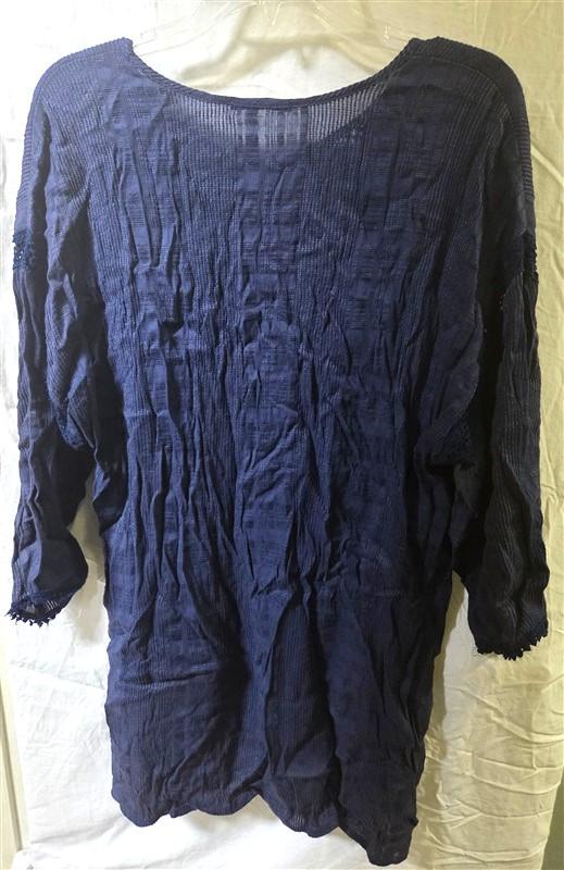 NWOT Robin Piccone OS Blue Crochet Lace Dress Pool Swim Cover Up 125602