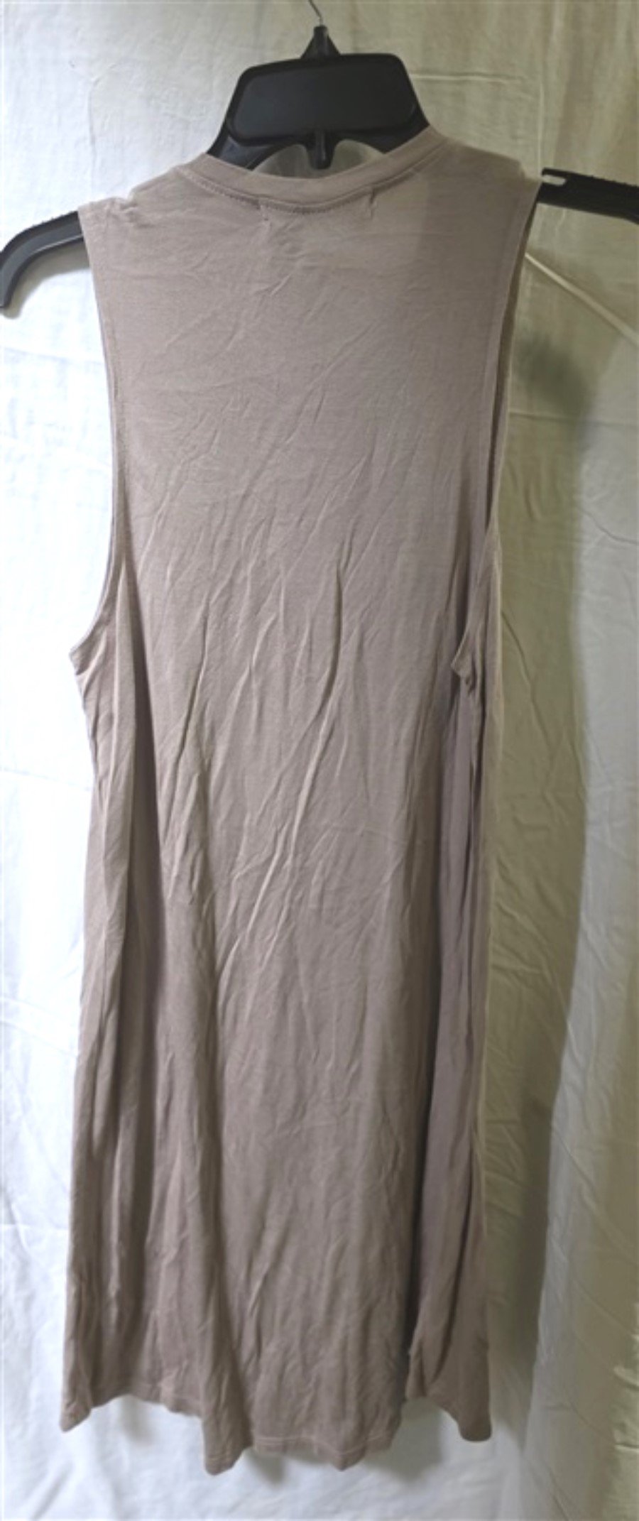 NWOT Project Social T Beige Taupe Medium Sleeveless Pocket Dress 125623