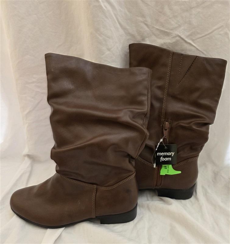 NWT East 5th EF Junction 6 Memory Foam Mid Calf Brown Boots 125657