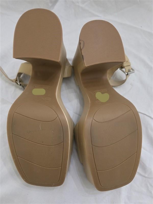 NWOTD Nine West 9.5 Openit Platform Sandal Beige 125711