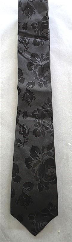 NWOT Express Black Roses 100% Silk Men's Classic Formal Neck Tie 125795