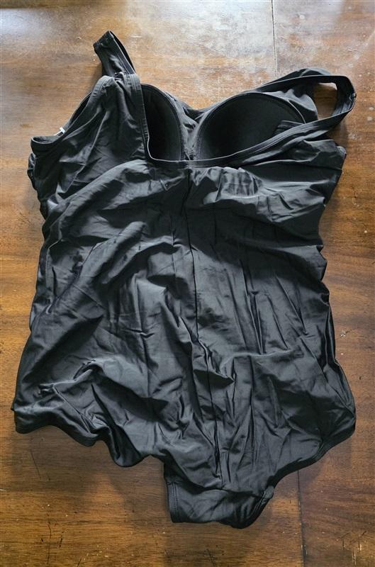 NWOT Swimsuits for All 24W 1 Pc Swim dress Black 125891