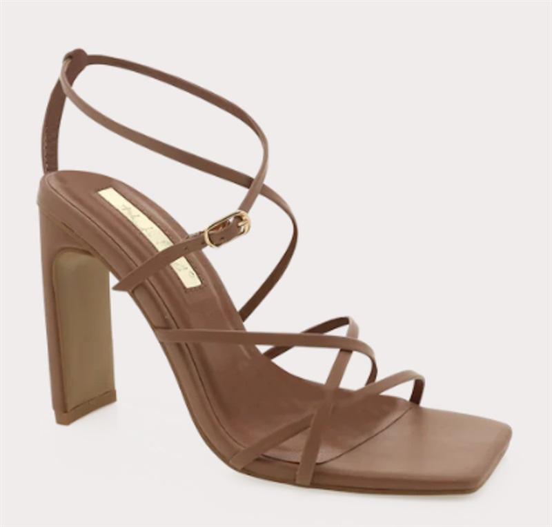 NWOT Billini 8 Talana Heeled Strappy Sandals Beige 126182