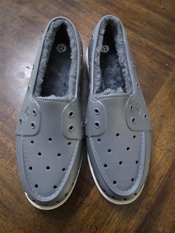 NWOT Sperry Top Sider 9 Float Boat Shoe STS23886 Gray Lined 126266