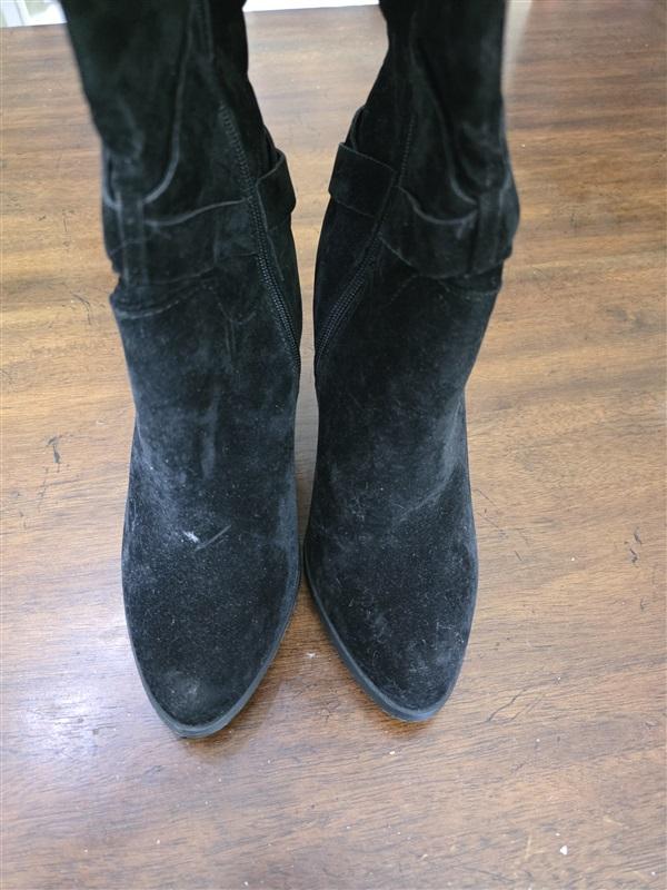 NWOT Just Fab 8 Aleema Strappy Heeled Boot Black 126295