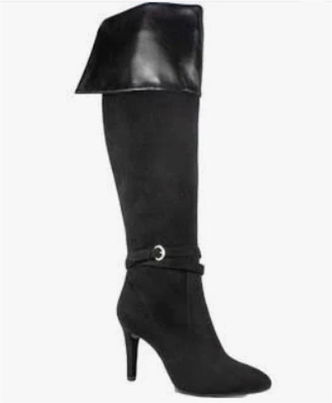 NWOT Rialto 5.5 Clea Knee Faux Suede Heels Over-The-Knee Boots 126296