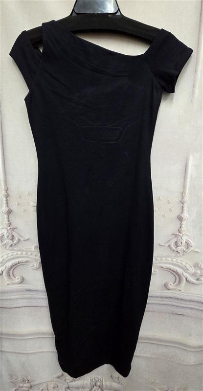 NWOT Bailey 44 S Open Shoulder Dress Navy Blue Cold Shoulder 126339