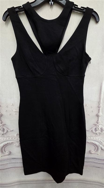 NWOT Bailey 44 S Blossom Dress Black Cut Out V Neckline 126347