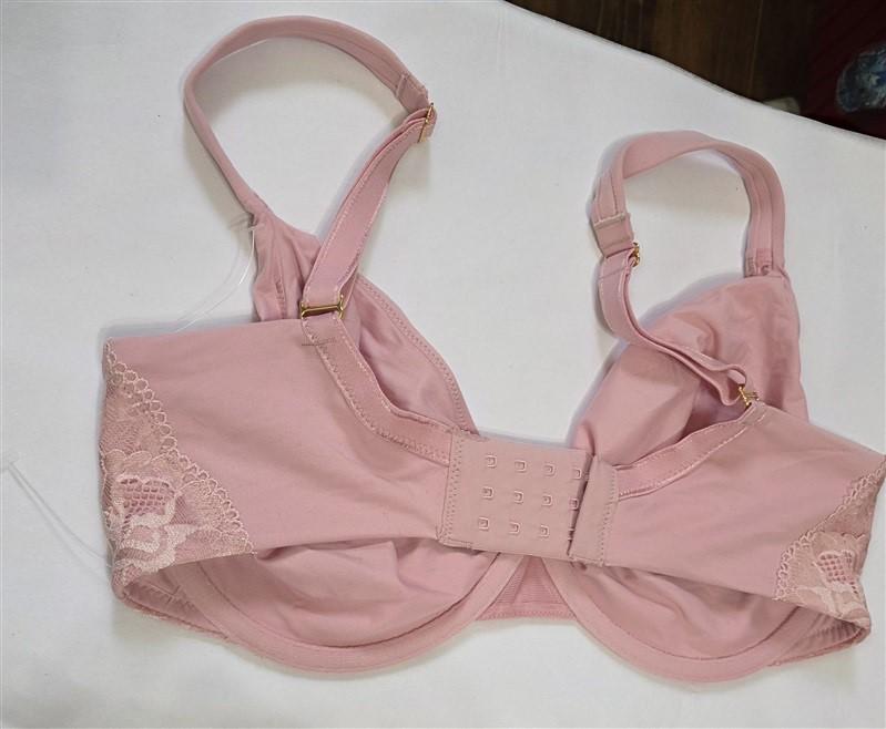 NWOTD Soma 34DDD Embraceable Signature Lace Unlined Pink Bra 126577