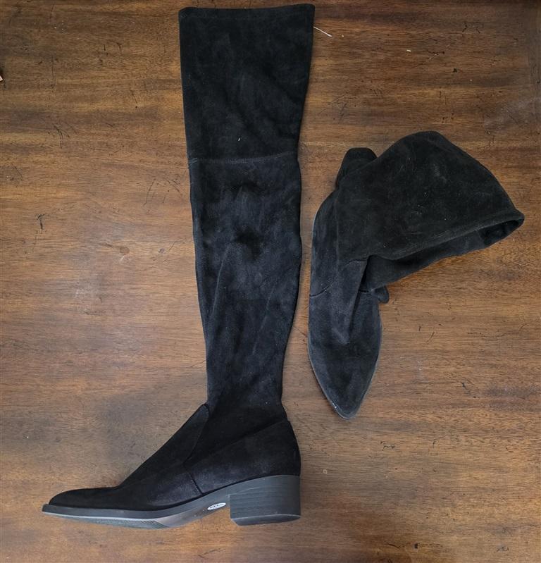 NWOT Steve Madden 6 Jody Black Suede Over the Knee Boots 126600