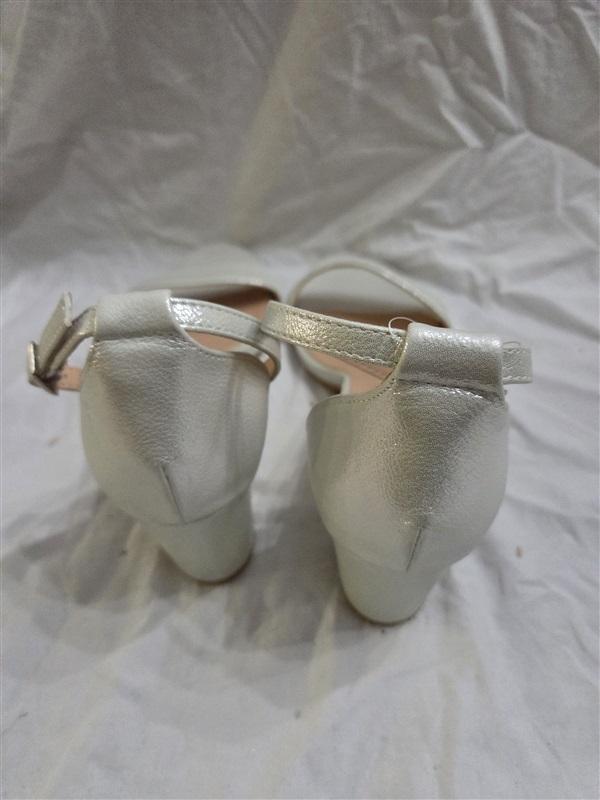 NWOTD Funky Monkey 9 Heeled Sandals Silver Strappy 126613
