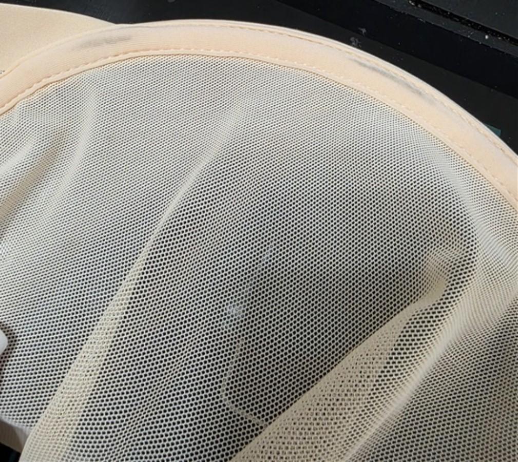 NWOTD CUUP 34D The Plunge Mesh Ivory Sheer Underwire Bra 126668
