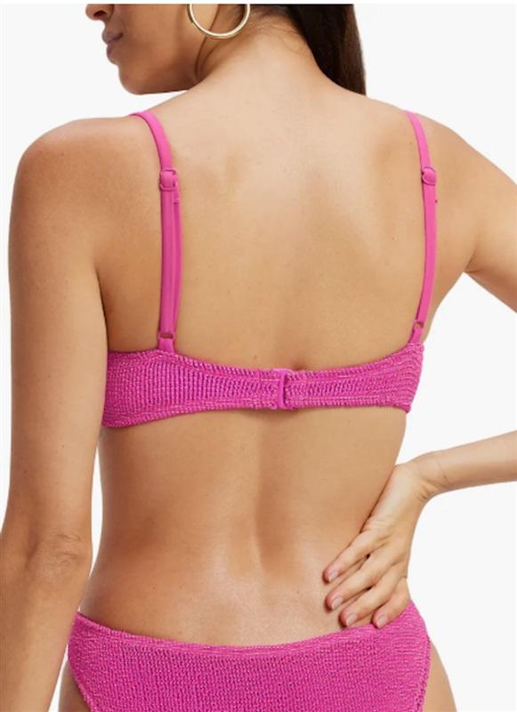 NWT Good American XL ALWAYS FITS TWIST BIKINI TOP Fuschia Pink 126679