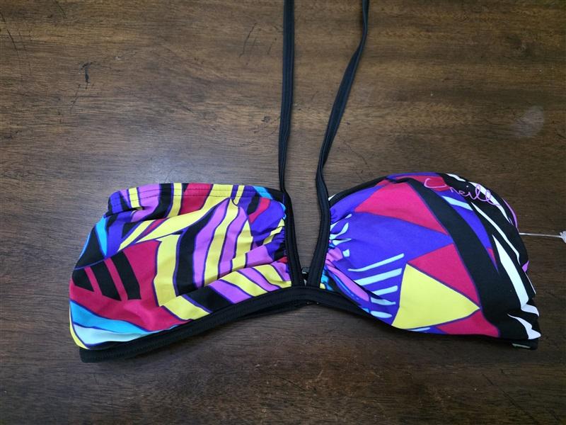 NWOT O'Neill 1980's Graphic Bird of Paradise Bikini Swim Top & Bottom 126482
