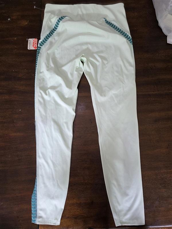 NWT Free People L Desert Renegade Aqua Glass Leggings 126848