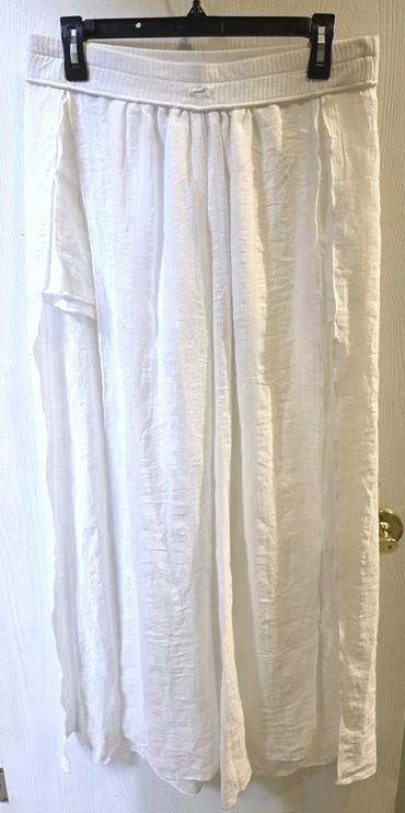 NWOTD Robin Piccone L Michelle White Haram Pants Swim Cover Up 126884