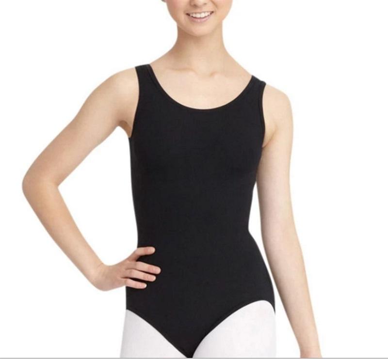 NWT CAPEZIO Small Black TB142 Tank Leotard Adult 127020
