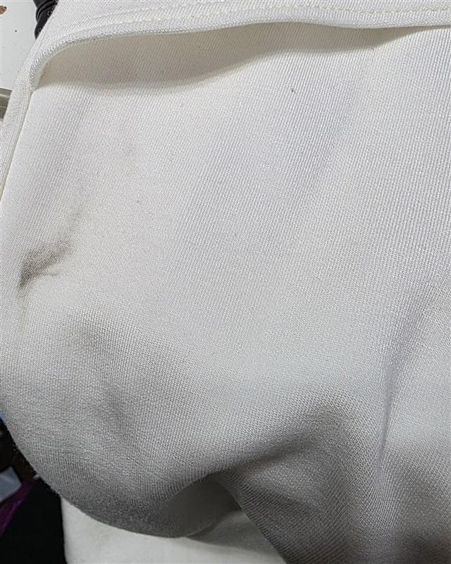 NWOTD Lanston SM Cut Out Cropped Hoodie White 127045