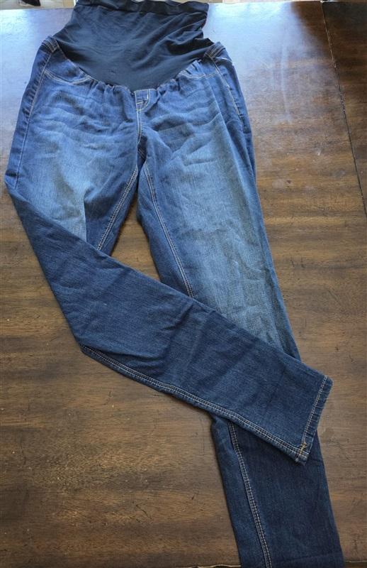 NWOT 1822 Denim 30 Butter Jeans Maternity Ankle Skinny Blue 127049