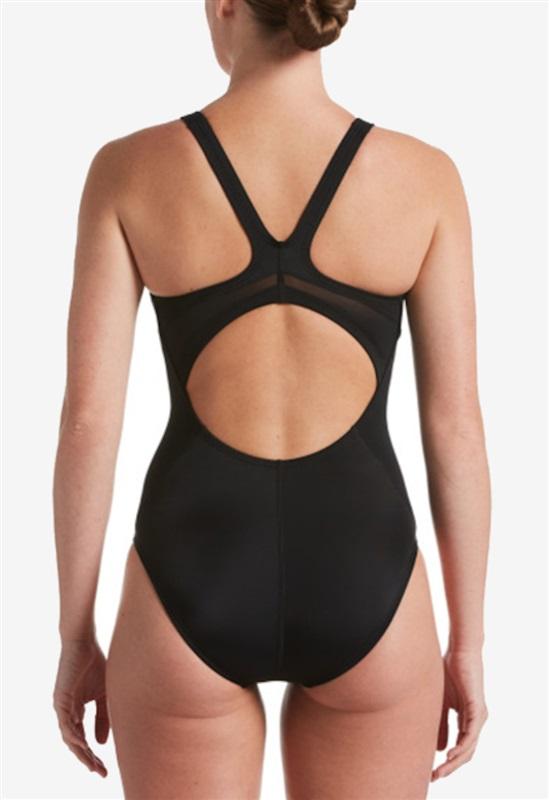 NWOT Nike XL Epic Racerback 1pc Black Swimsuit 127095