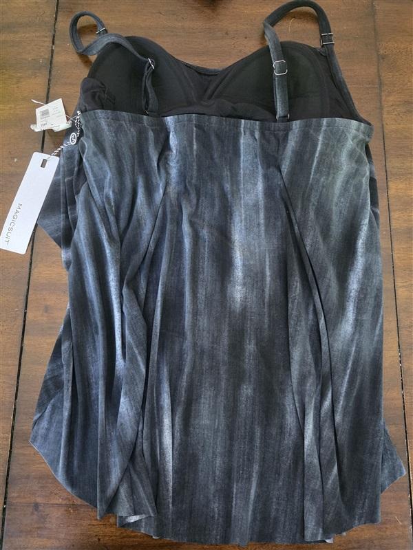 NWT Magicsuit Miraclesuit 16 Muse Grace Black Tankini Swimsuit 127097