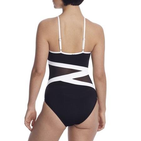 NWT Anne Cole 12 Color Block Signature Hot Mesh 1PC Swimsuit 127164