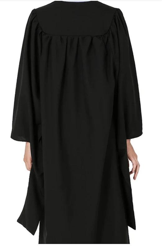 NWOT Graduation Mall S Black Master Graduation Gown 127170
