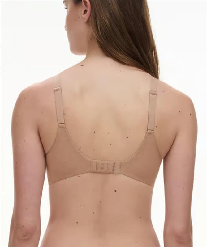 NWT Chantelle 34D Stella Lace Unlined Underwire Bra 14IM Beige 127218