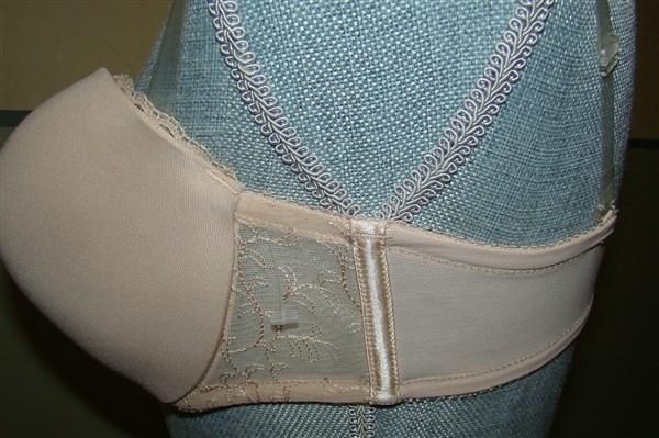NWOT Lily Of France 34C Gel Touch Strapless Bra 2111121 Beige 127539