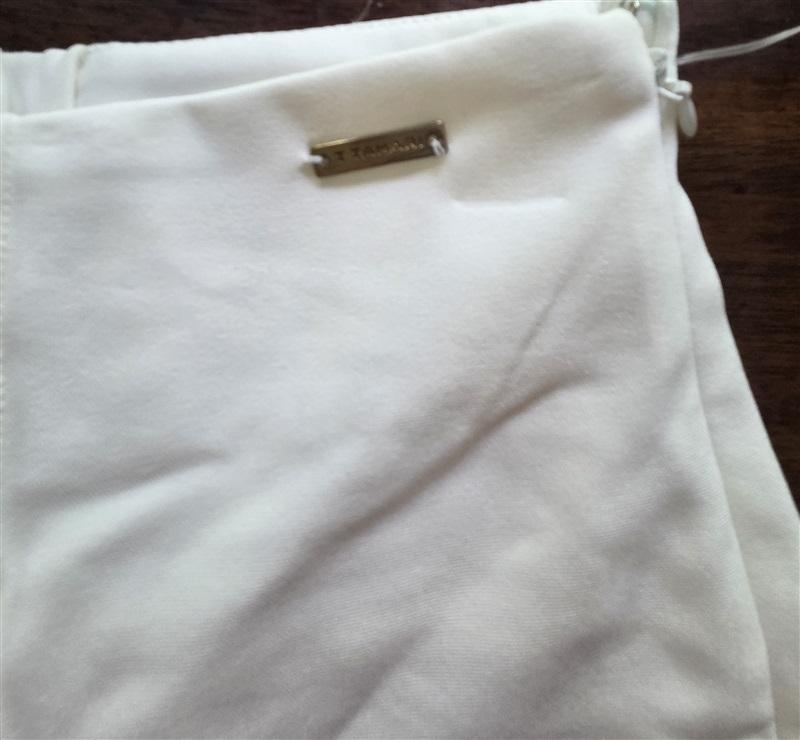 NWTD Tahari M Marcia Ivory Crepe Crop Coulotte Dress Pants 127568