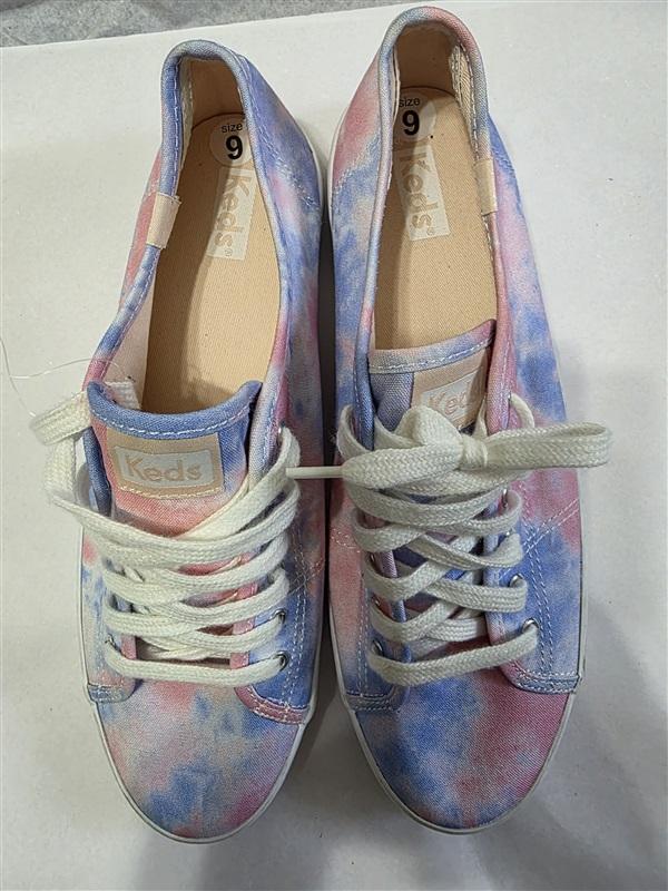 NWOT Keds 9 Women's Kickstart Tie Dye Sneaker Pink & Blue 127675