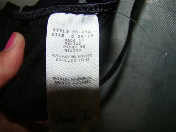 PO Vanity Fair 34C Vanity Fair Flattering Lift Front Close Bra 75212 Bra 127738