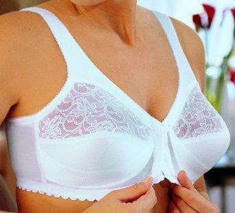 NEW Glamorise 44C MagicLift Front Close Support Bra 1200 White 127943