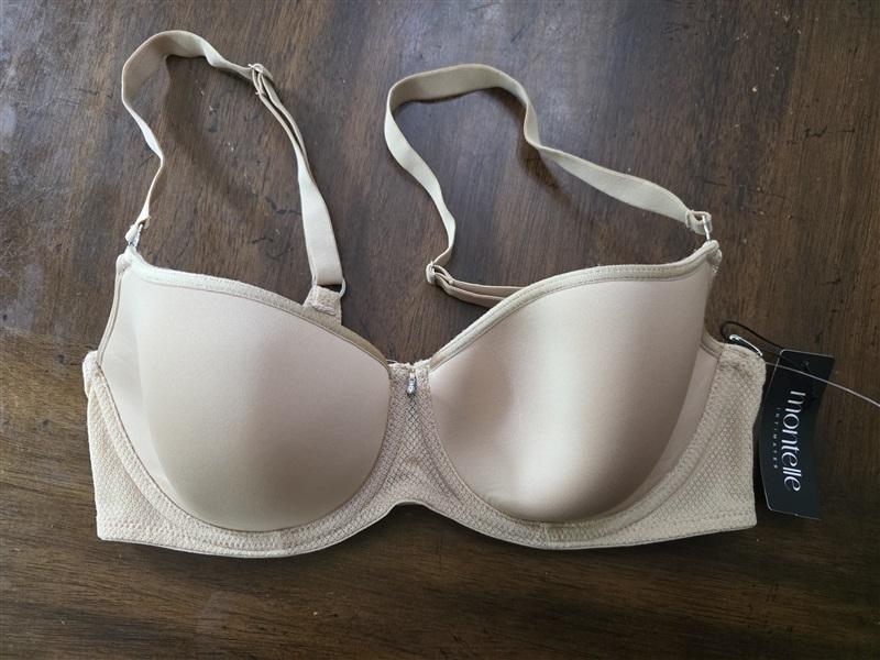 NWT Montelle 32D Spacer Balconette Underwire 9360 Beige 128154
