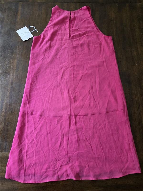 NWT Charles Henry Small Sleeveless Tank Hot Pink Dress 128184