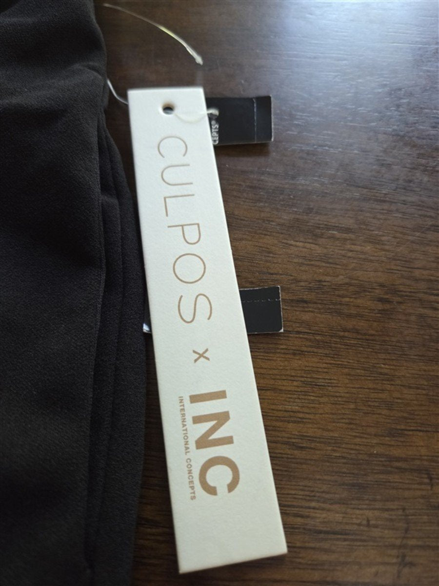 New CULPOS x INC M Crepe Pull-On Joggers Pants Black #128207