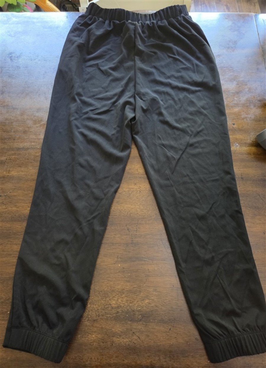 New CULPOS x INC M Crepe Pull-On Joggers Pants Black #128207