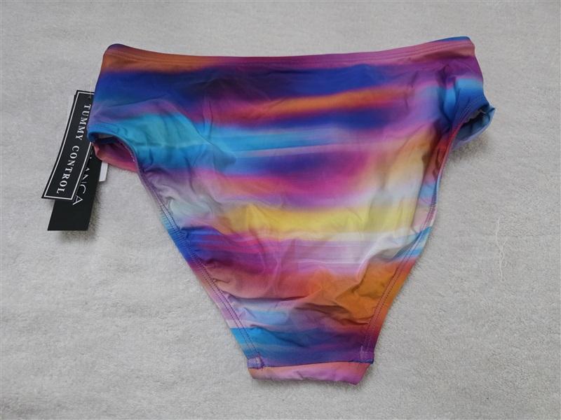 NWT La Blanca Sunset Shores 8 Twist Bandeau & Bottom 6 Bikini Swimsuit 128239