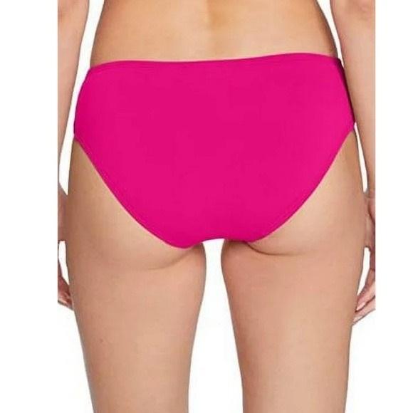 NWOT Robin Piccone XS Hot Pink Knot Front Bikini Swim Bottoms 128267