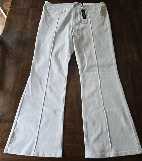 NWT Liverpool 14 32 Lucy Hi Rise Bootcut Jeans White 128286