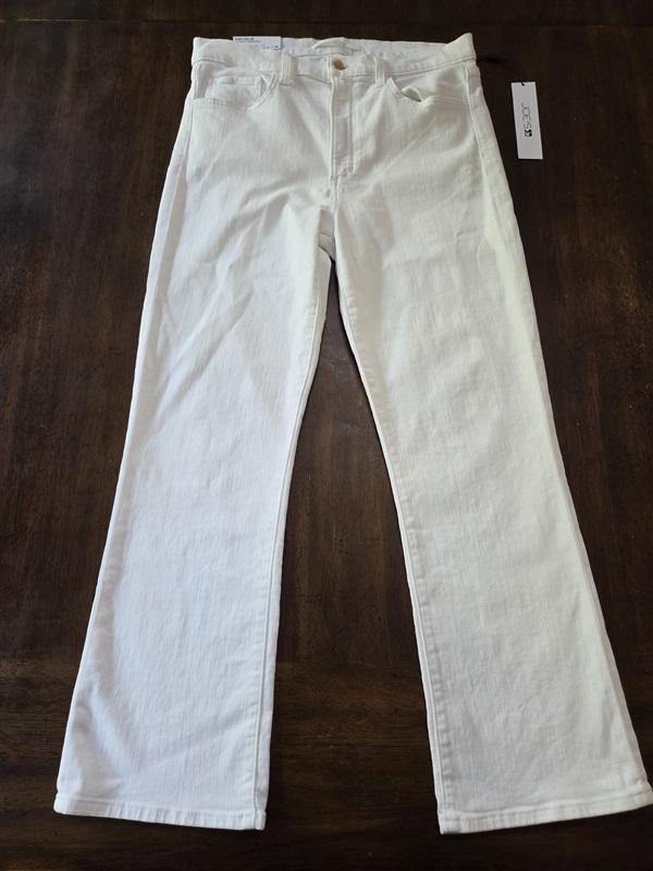 NWT Joe's Jeans 30 The Callie High Waist Crop Bootcut Jeans White 128287