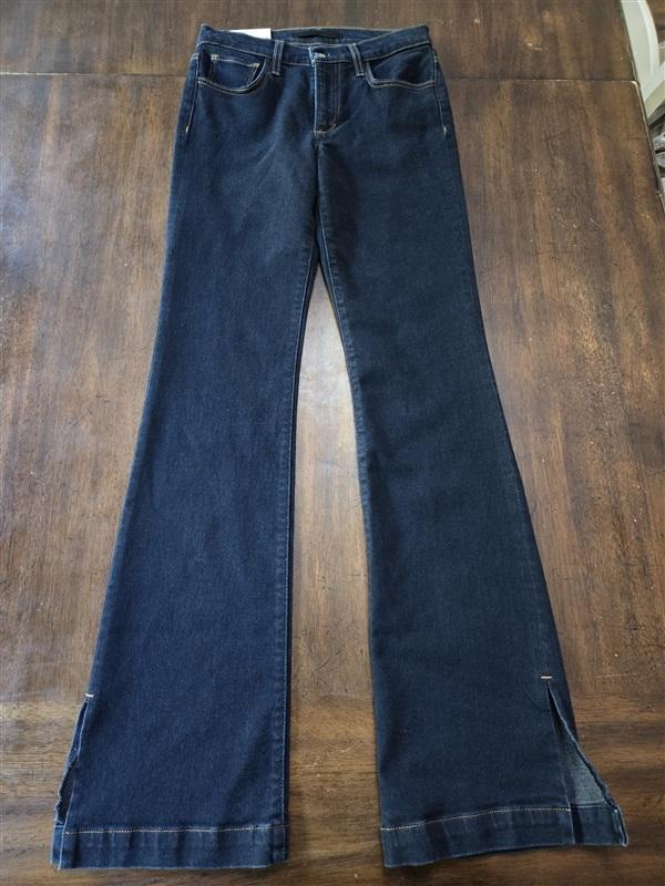 NWT Joe's Jean 26 The Frankie Bootcut Wide Hem With Slit