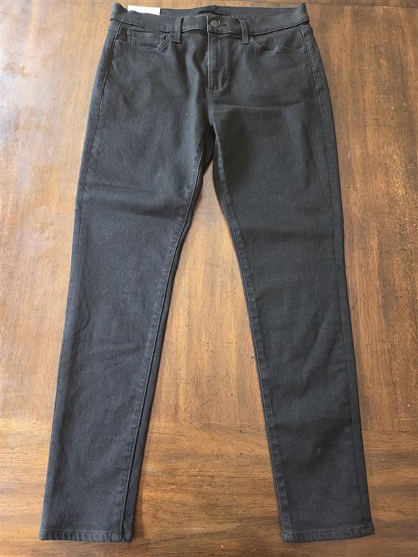NWT Joe's Jeans 31 The Icon Mid Rise Skinny Ankle Black Nightfall 128314